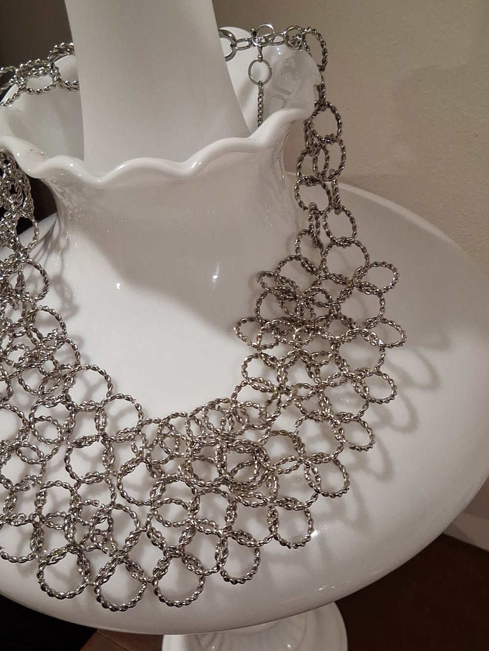 Amrita Singh Silver-Tone Interlinked Loop Necklace